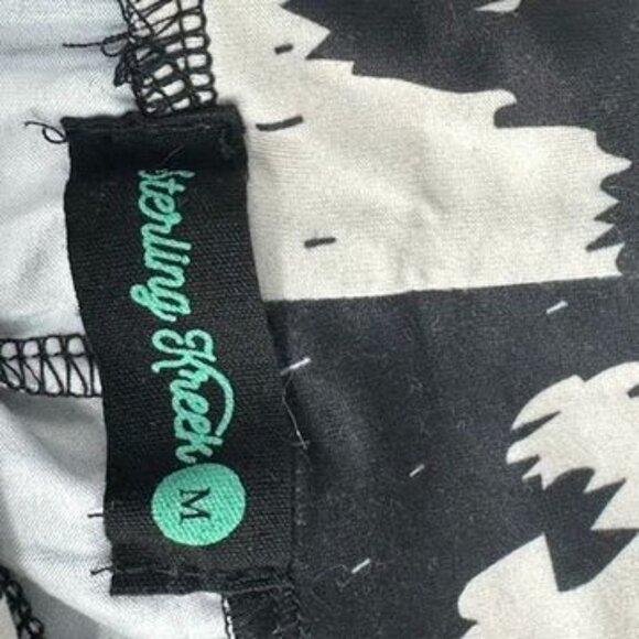 Sterling Creek Cow Print Bell Bottoms Size Medium Stretch Flare Cows Come Home B - Picture 3 of 9